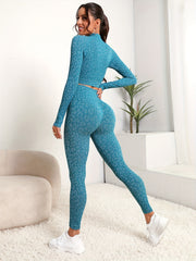 Leopard Print Workout Set for Women’s Activewear