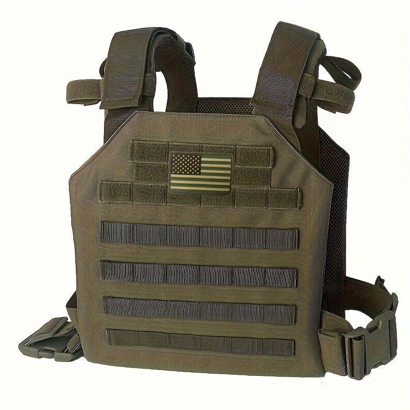 Security Vest with Green US Patch for Outdoor Training