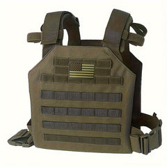 Security Vest with Green US Patch for Outdoor Training