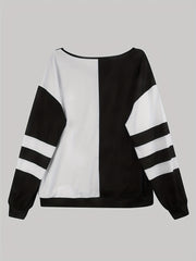 Butterfly Print Quarter Zip Pullover Sweatshirt for Spring & Fall