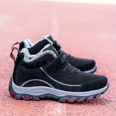 Men's Snow Boots Fuzzy Lining Thermal Winter Shoes Windproof Hiking