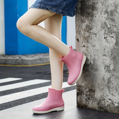 Waterproof Lightweight Ankle Rain Boots