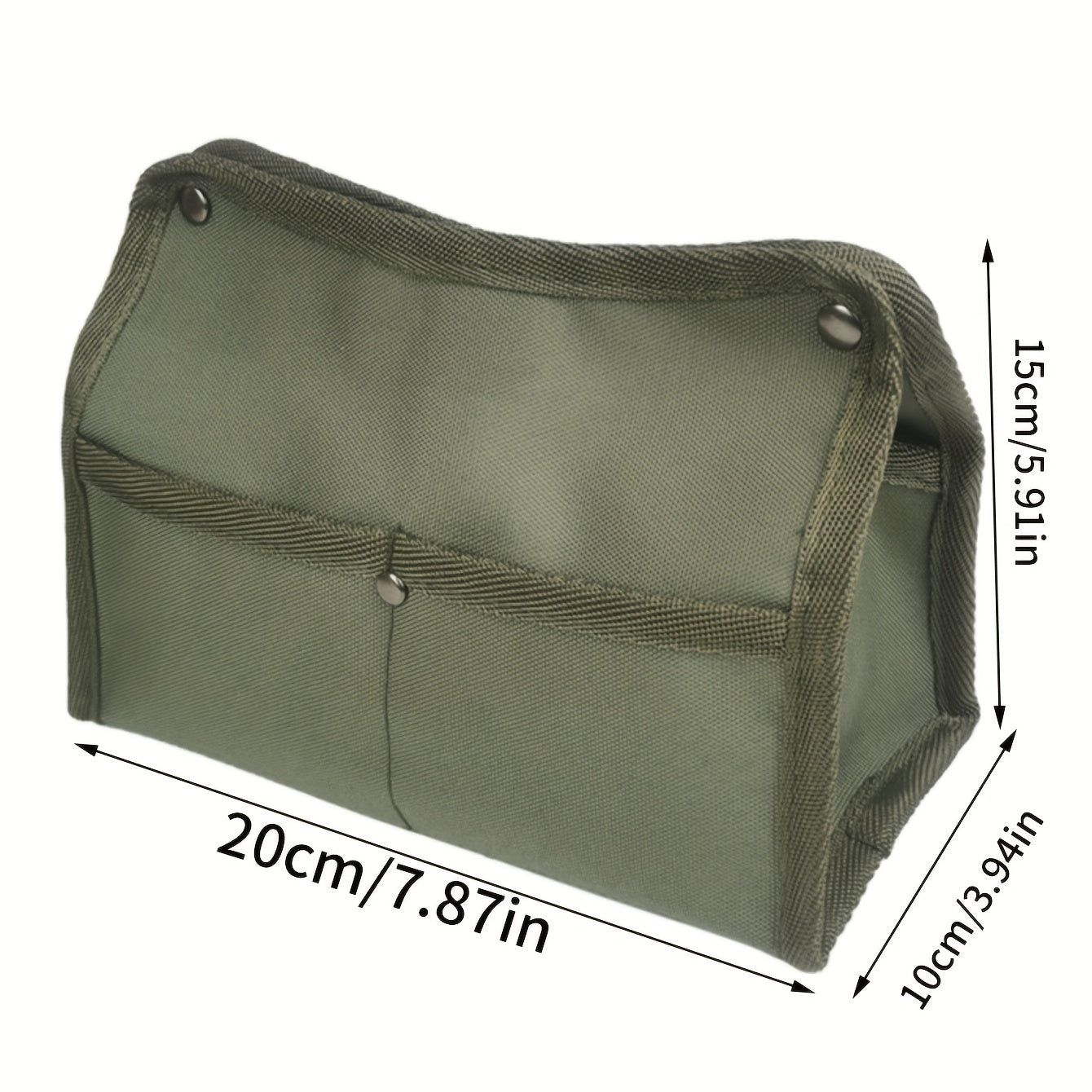 Outdoor Camping Canvas Tissue Storage Box Waterproof Large Capacity