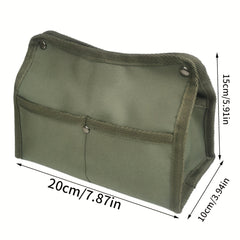 Outdoor Camping Canvas Tissue Storage Box Waterproof Large Capacity