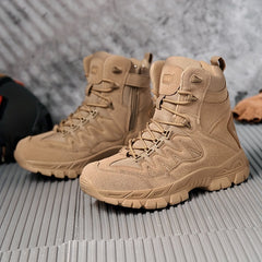 Men's Zipper Tactical Boots for Adventure