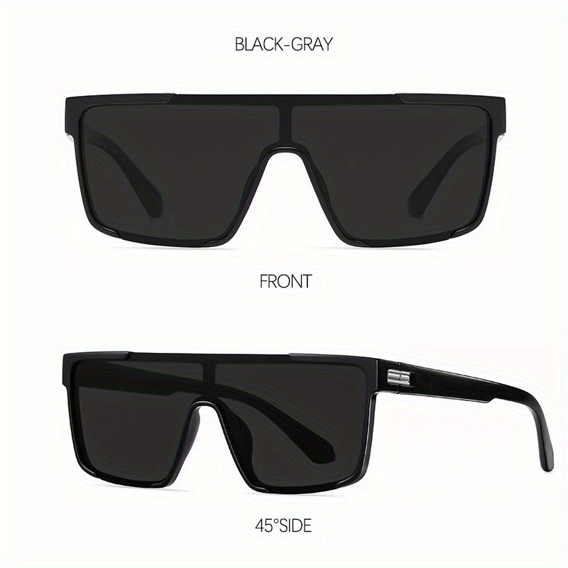 Polarized UV400 Sunglasses Photochromic One Piece for Outdoor Sports