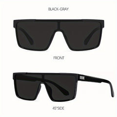 Polarized UV400 Sunglasses Photochromic One Piece for Outdoor Sports