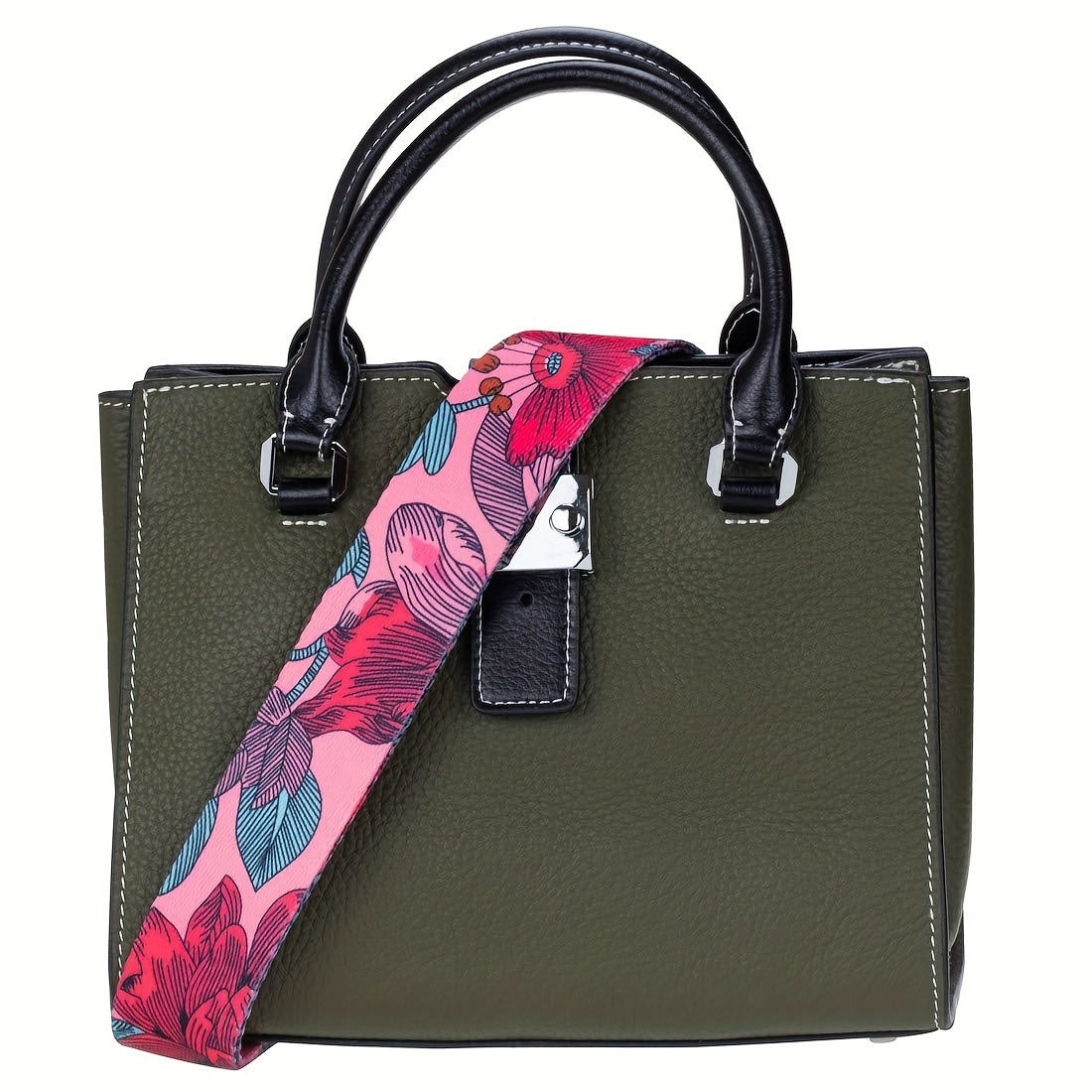 Floral Pattern Shoulder Strap - Wide Bag Strap Replacement