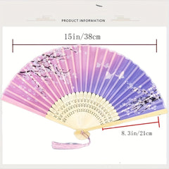 Traditional Style Retro Folding Fan Bamboo Fan Summer Gift For Men