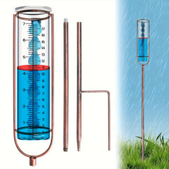 Adjustable Height Frostproof Rain Gauge With Stake