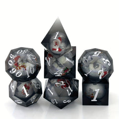 Christmas Resin Liquid Dice Set - Desktop Entertainment Game Accessories