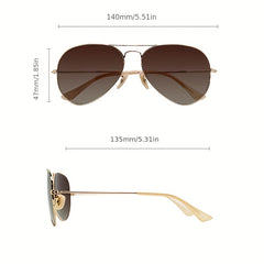 Men's Aviator Sunglasses Polarized UV 400 Eye Protection