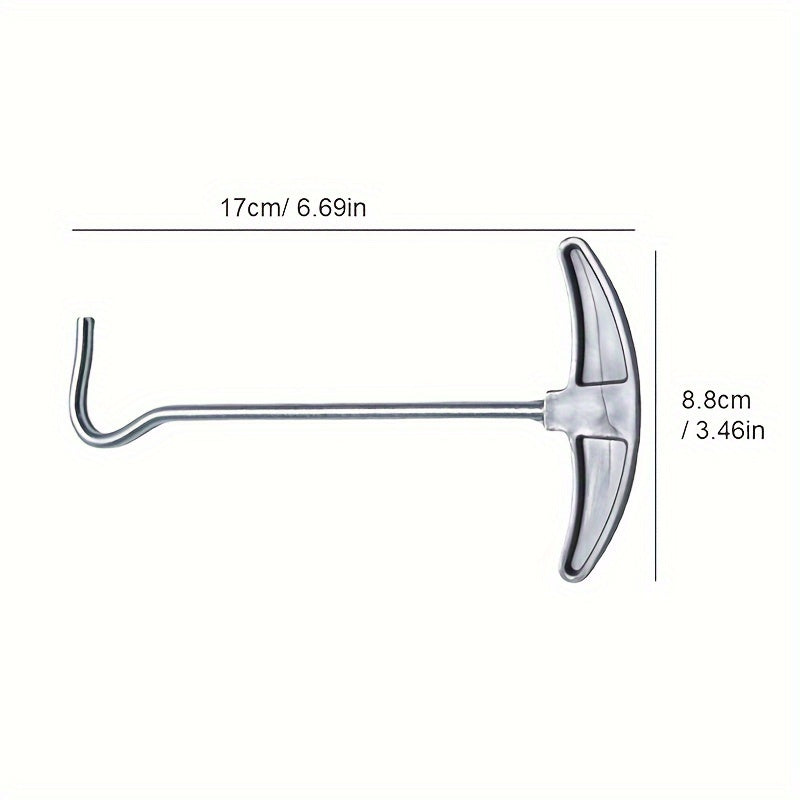 Tent Peg Extractor Ground Hook Remover Comfort Grip Camping Outdoors