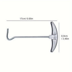 Tent Peg Extractor Ground Hook Remover Comfort Grip Camping Outdoors