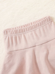 Girls Footless Tight Leggings With Ruffle Tutu Skirt
