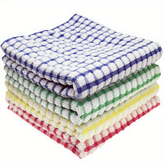 8pcs Scouring Pad Square Dish Cloths Lightweight Quick Drying Cleaning Rag
