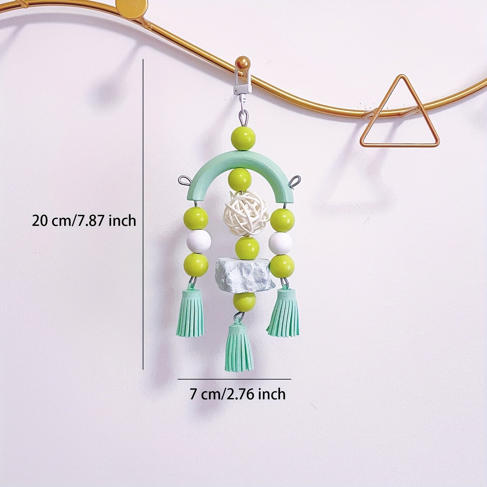 Parrot Hanging Toy Chewing Tassel Decor Multifunctional Pet Toy