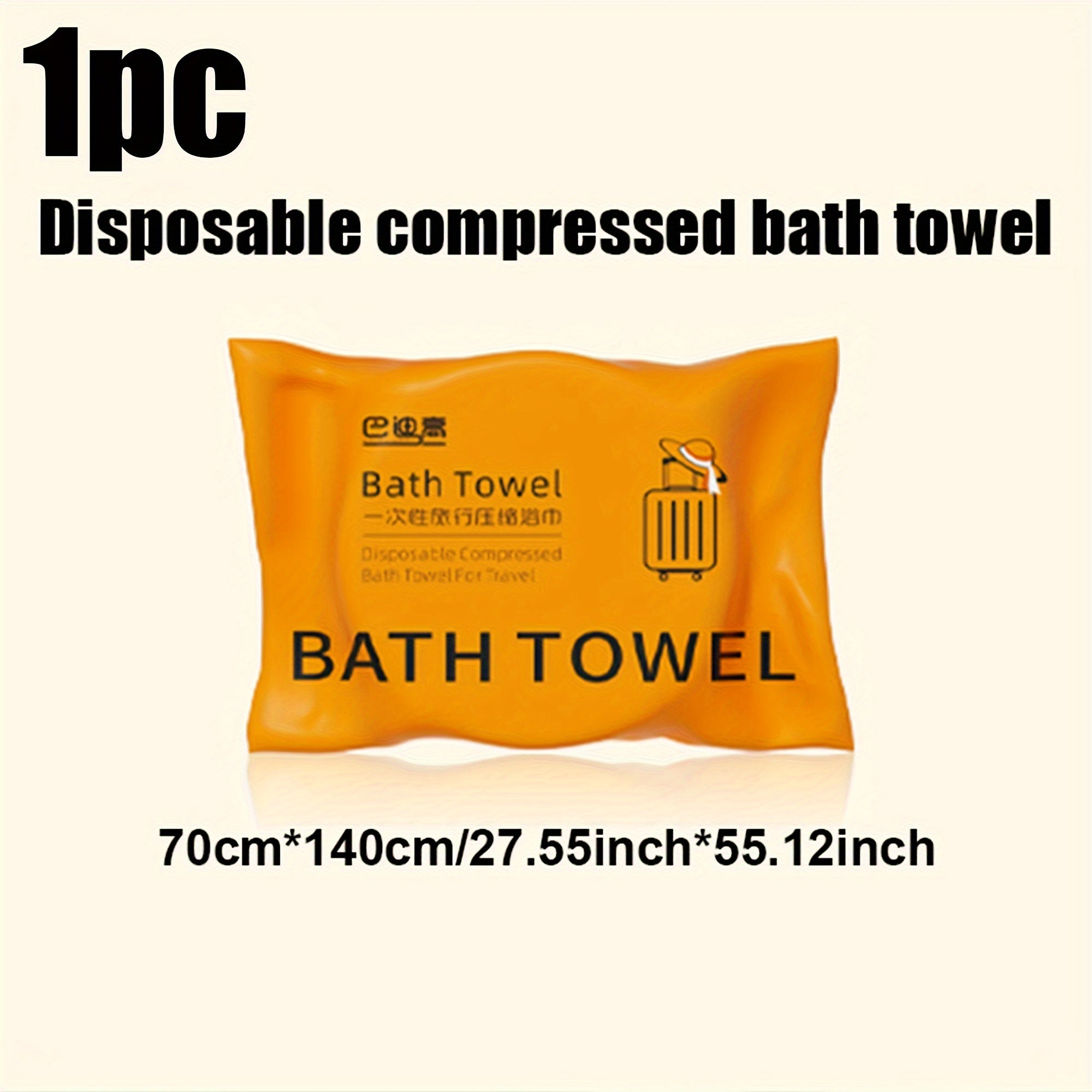 50pcs Compressed Bath Towel for Outdoor Camping & Travel