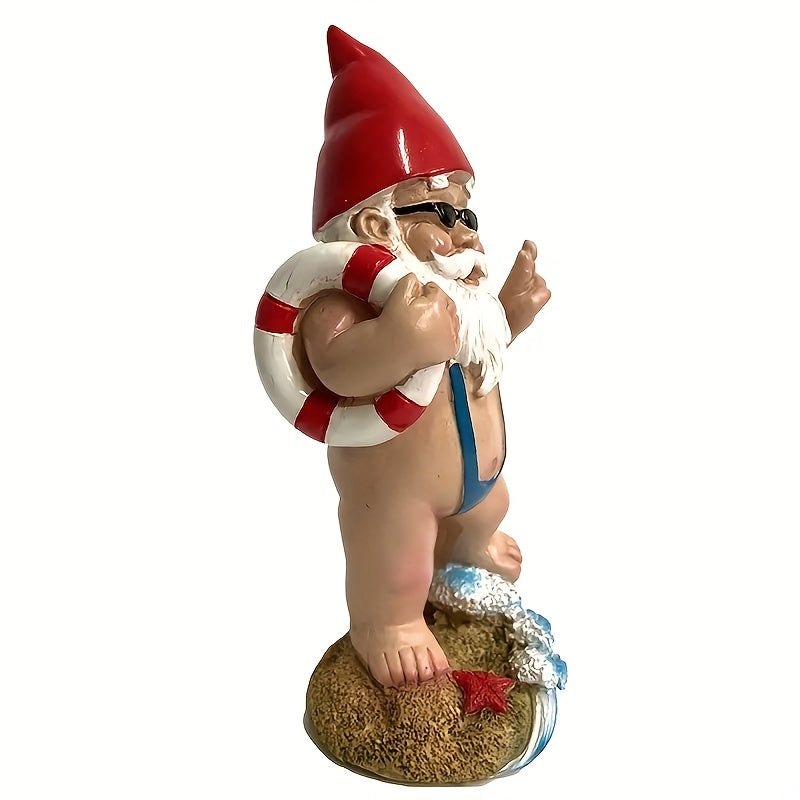 Swimming Gnome Garden Statue Bikini Gnome Crafts