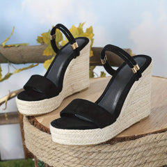 Women's Espadrille Wedge Sandals Slip On Heels Slingback Platform Sandals
