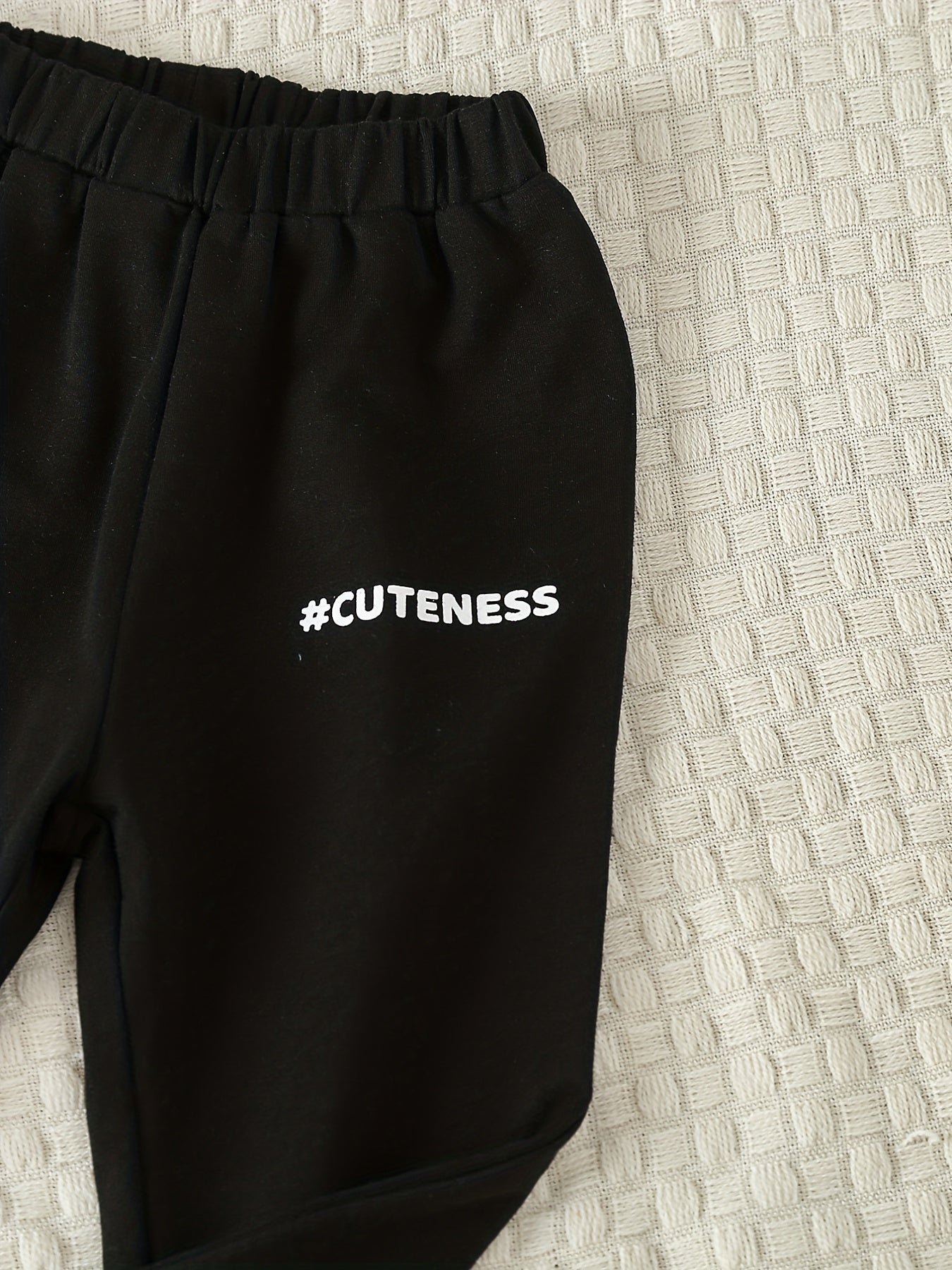 Baby Casual Outfit CUTENESS Print Sweatshirt Trousers Set