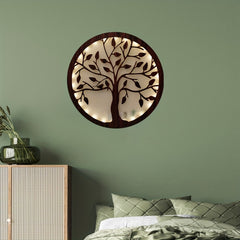 LED Timing Tree of Life Wood Board Hanging Night Light