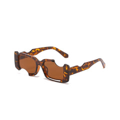Y2K Irregular Rectangular Sunglasses Women's Narrow Frame UV Protection