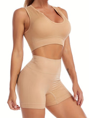 Ribbed Bra & Panties Lingerie Set