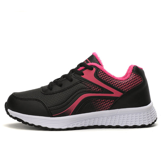 Women's Lightweight Faux Leather Sports Shoes