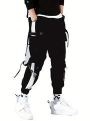Men's Casual Cargo Pants With Pockets Work Clothes For Mountaineering Hiking