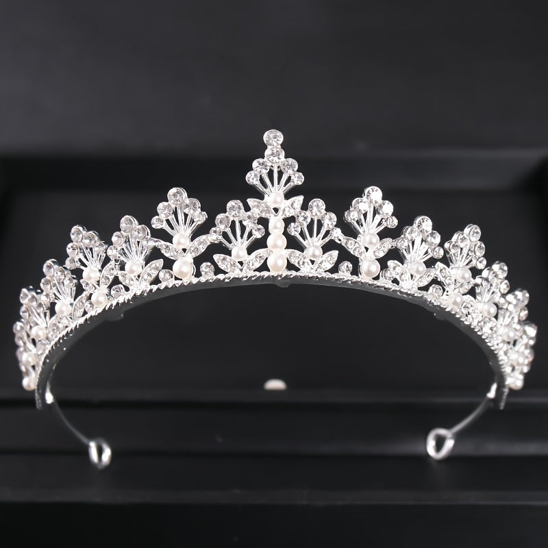 Sparkling Crystal Crown Princess Tiaras Bride Wedding Hair Accessories