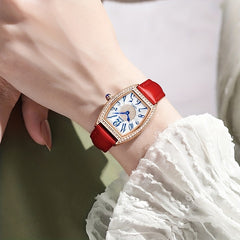 LIGE Girls Youth Gift Watch Oval Appearance Waterproof Female Students Watch