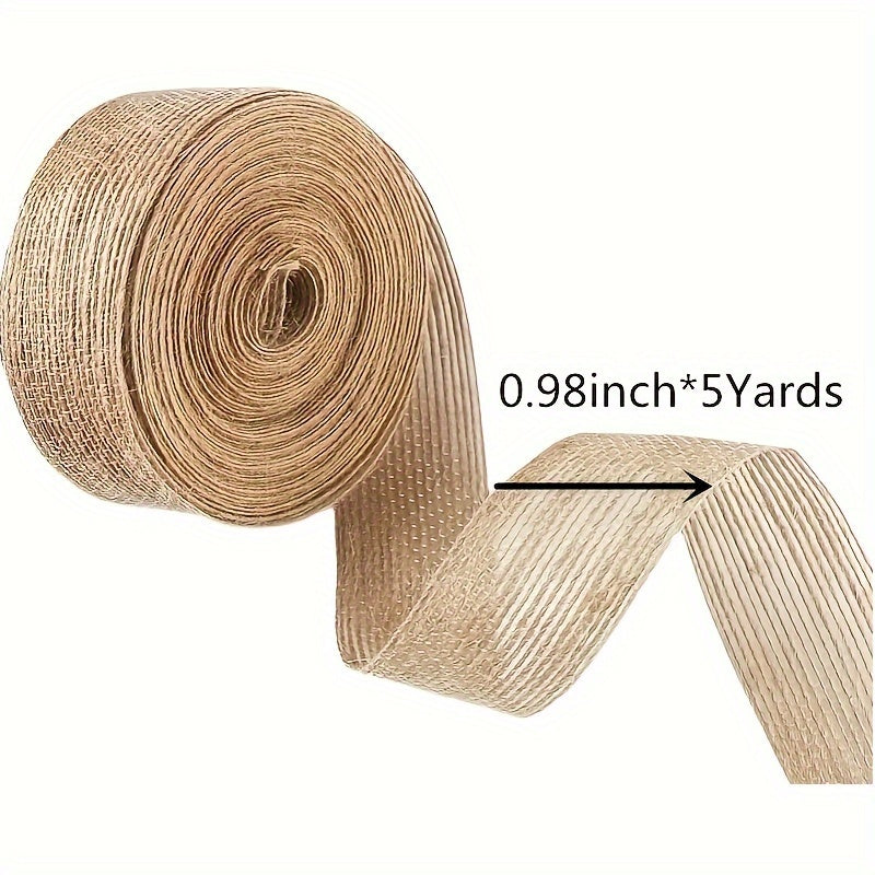 Burlap Ribbon 5Yards 10Yards 2.98inch Wedding Crafts DIY Hemp Rope Ribbon