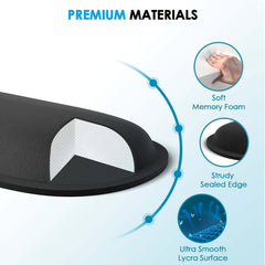 Ergonomic Mouse Pad With Wrist Support and Keyboard Wrist Rest Set
