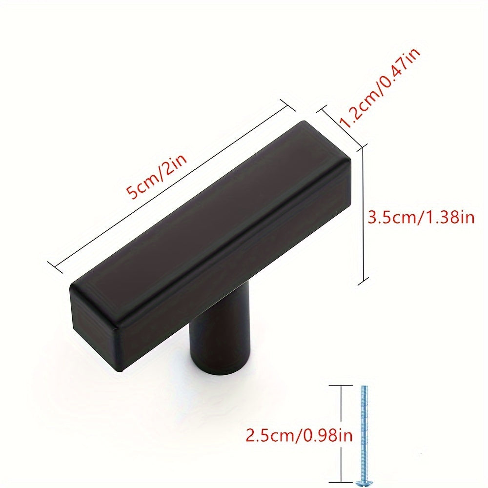 2 Pack Square Cabinet Knobs Drawer Knobs 5cm Stainless Steel