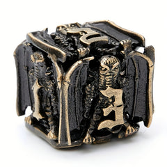 7pcs Hollow Metal Dice Set Board Game Gift