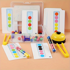 Clip Beads Test Tube Toy Rainbow Beads Game Sorting Toys Counting