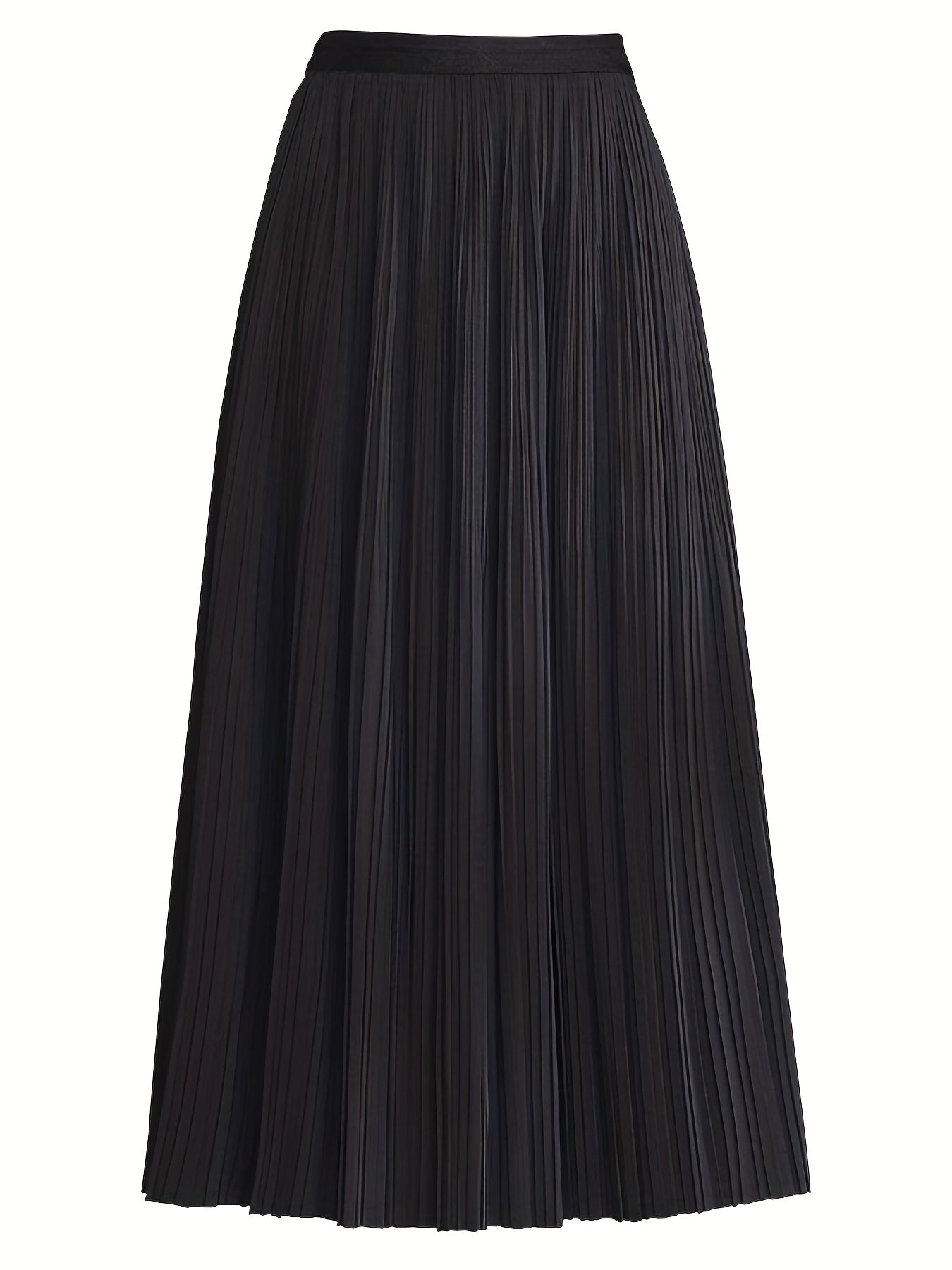 Pleated Elastic Waist Skirt for Women's Spring & Summer Clothing