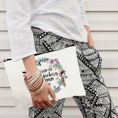 Funny Canvas Cosmetic Bag Makeup Bags Travel Bag Birthday Gifts