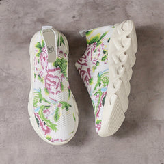 Floral Print Non slip Sneakers Lightweight Comfortable