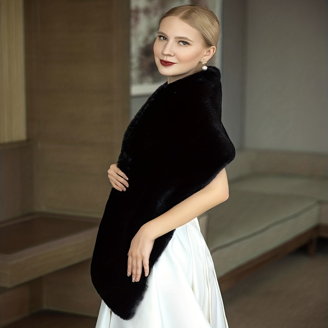Soft Warm Shawl for Women, Wedding Bridal Wrap