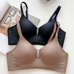 2pcs Mesh Wireless Push Up Bra Breathable Lingerie