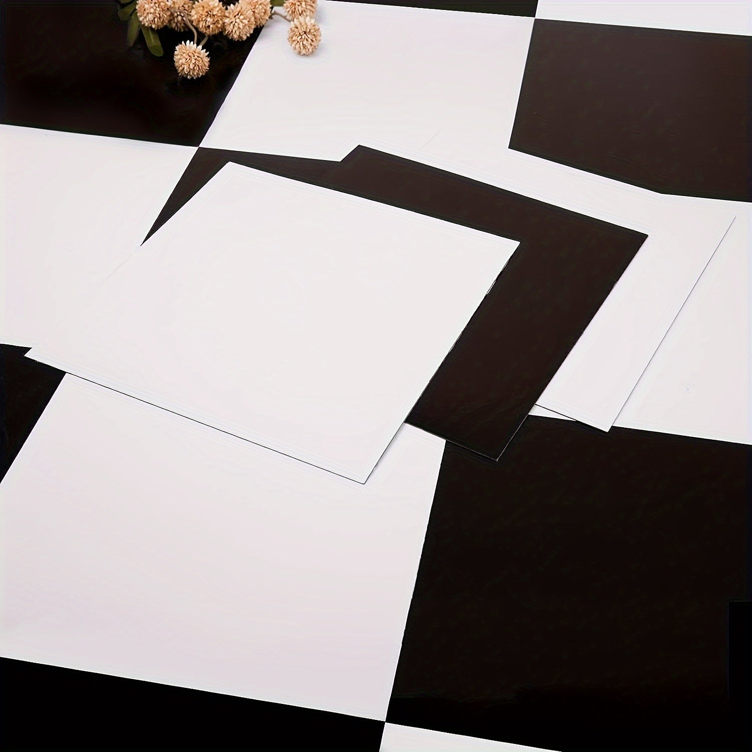 Waterproof Peel and Stick PVC Floor Tile for Living Room, Bathroom