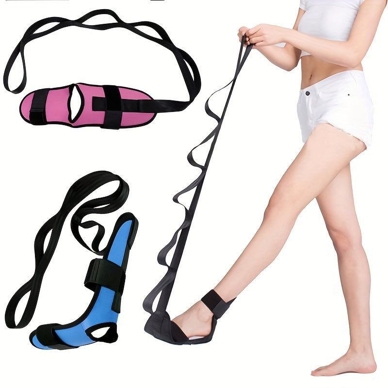 Yoga Stretching Band Fitness Rope with Foot Sleeve for Body Shaping