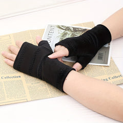 High Elastic Velvet Half Finger Gloves for Men and Women