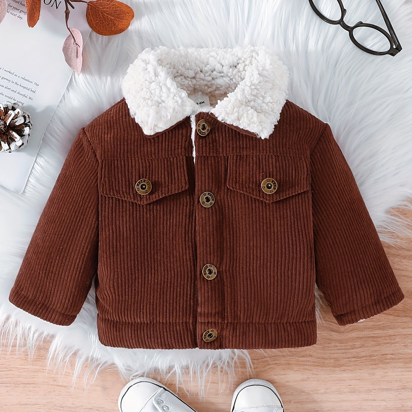 Corduroy Button Down Toddler Jacket