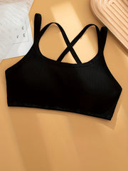 3pcs Girls Bra Breathable Soft Tube Top Multiple Colors Underwear Teens