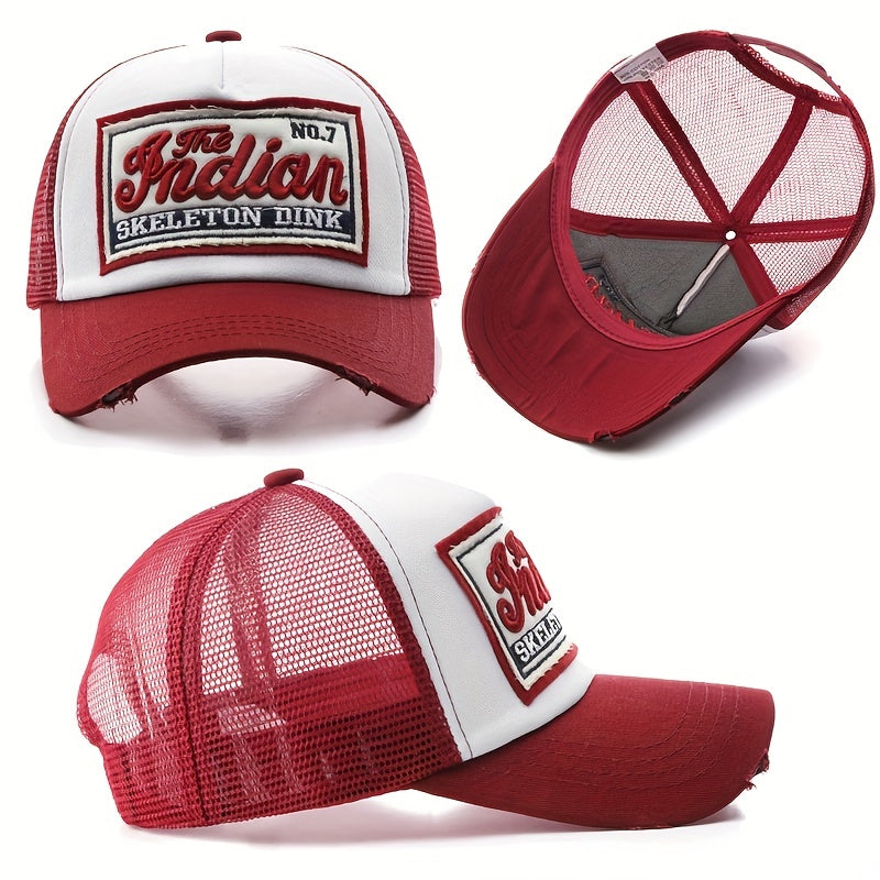 Embroidered Mesh Baseball Cap Snapback Dad Hat