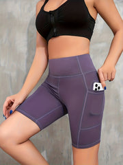 High Waist Quick Dry Yoga Shorts for Women