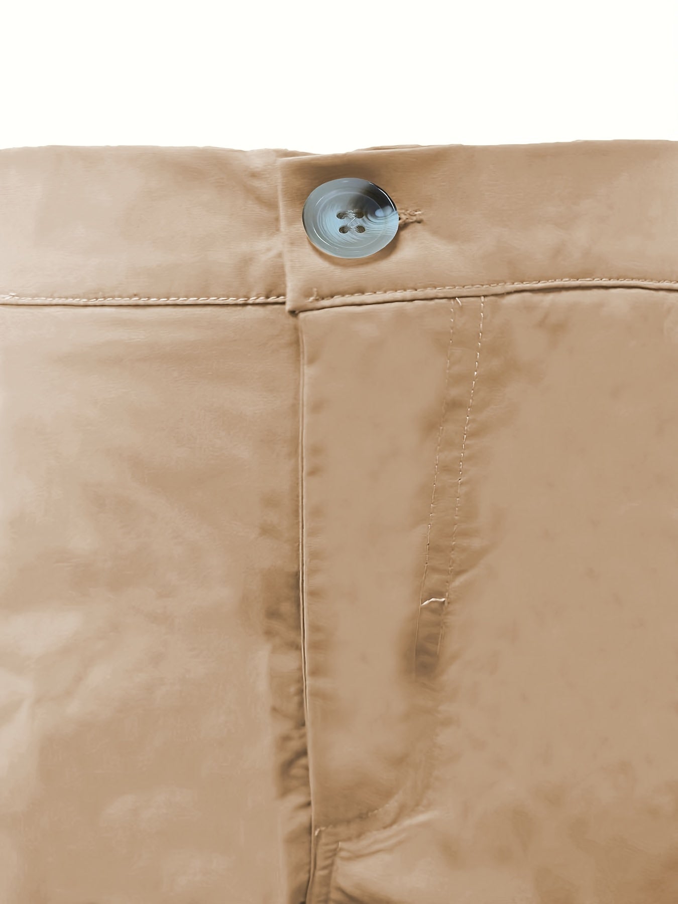 Men's Casual Zipper Cargo Short Pants Flap Pocket Loose Shorts